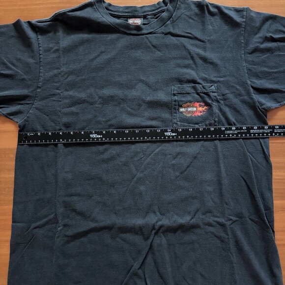 Vintage Harley Davidson Flame Pocket Denali Alaska T-Shirt Men's XL/2XL - Picture 7 of 8